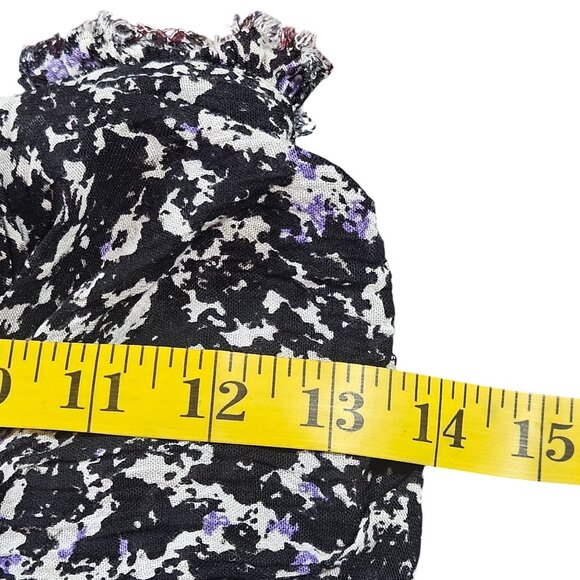 Free People Strapless Mini Dress  S Boho Vacation Tie-Front Ruffle Hem Resort we - Picture 5 of 16